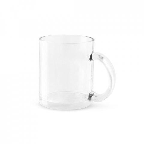 CARMO. Caneca em vidro para sublima&ccedil;&atilde;o (350 mL) - Transparente