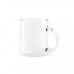 CARMO. Caneca em vidro para sublima&ccedil;&atilde;o (350 mL) - Transparente