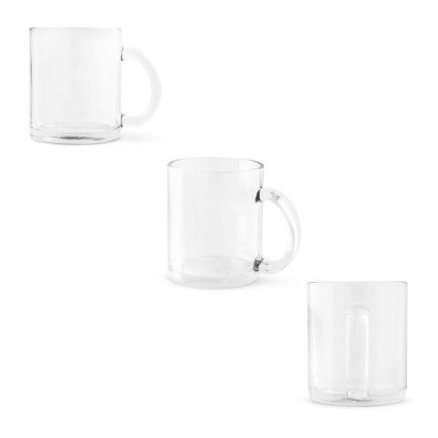 CARMO. Caneca em vidro para sublima&ccedil;&atilde;o (350 mL)