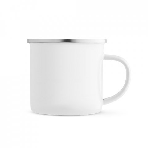 GOTZE SUB. Caneca em esmalte&nbsp;para sublima&ccedil;&atilde;o (350 mL) - Branco