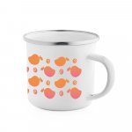 GOTZE SUB. Caneca em esmalte&nbsp;para sublima&ccedil;&atilde;o (350 mL) - Branco