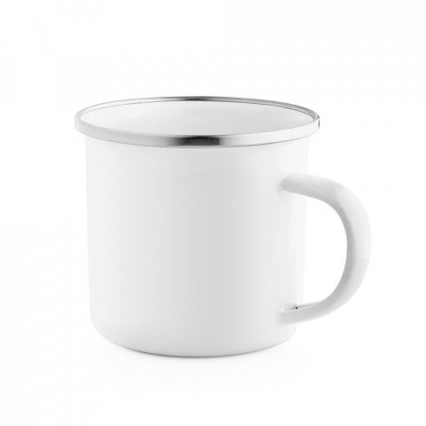 GOTZE SUB. Caneca em esmalte&nbsp;para sublima&ccedil;&atilde;o (350 mL) - Branco