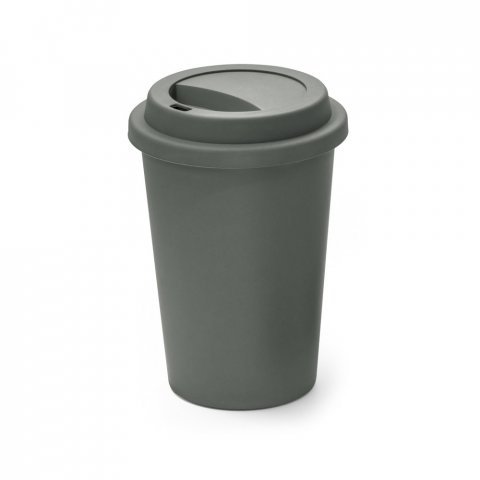 TONALI 450. Copo reutiliz&aacute;vel em PP (450 mL) - Cinza escuro