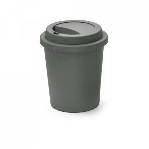 TONALI 350. Copo de viagem em PP (350 mL) - Cinza escuro