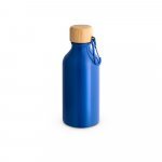 ROUSEY. Squeeze em alum&iacute;nio 100% reciclado com cor s&oacute;lida brilhante (400 mL) - Azul