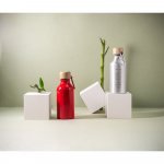 ROUSEY. Squeeze em alum&iacute;nio 100% reciclado com cor s&oacute;lida brilhante (400 mL)