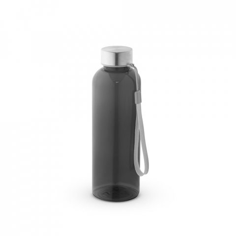 ENDERS. Squeeze em PET 100% reciclado com pega em corda (580 mL) - Preto