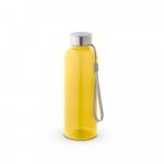 ENDERS. Squeeze em PET 100% reciclado com pega em corda (580 mL) - Amarelo