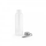 ENDERS. Squeeze em PET 100% reciclado com pega em corda (580 mL) - Transparente