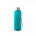 ENDERS. Squeeze em PET 100% reciclado com pega em corda (580 mL) - Azul claro