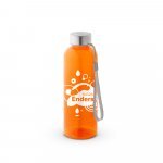 ENDERS. Squeeze em PET 100% reciclado com pega em corda (580 mL) - Laranja