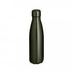SHOW METALLIC. Garrafa em a&ccedil;o inox de parede dupla t&eacute;rmica, isolada a v&aacute;cuo com acabamento metalizado (510 mL) - Chumbo