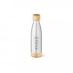 BROMELL 550. Garrafa em a&ccedil;o inox 90% reciclado de parede dupla t&eacute;rmica, isolada a v&aacute;cuo (550 mL) - Cromado satinado