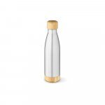 BROMELL 550. Garrafa em a&ccedil;o inox 90% reciclado de parede dupla t&eacute;rmica, isolada a v&aacute;cuo (550 mL) - Cromado satinado