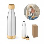 BROMELL 550. Garrafa em a&ccedil;o inox 90% reciclado de parede dupla t&eacute;rmica, isolada a v&aacute;cuo (550 mL)