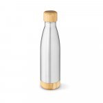 BROMELL 800. Garrafa em a&ccedil;o inox 90% reciclado de parede dupla t&eacute;rmica, isolada a v&aacute;cuo (800 mL) - Cromado satinado