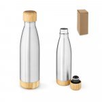 BROMELL 800. Garrafa em a&ccedil;o inox 90% reciclado de parede dupla t&eacute;rmica, isolada a v&aacute;cuo (800 mL)