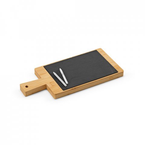 NUTMEG. Quadro em bambu com ard&oacute;sia e 2 gizes inclusos - Natural