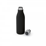 CHILWELL. Garrafa em a&ccedil;o inox 90% reciclado de parede dupla t&eacute;rmica com sistema de auto-sanitiza&ccedil;&atilde;o UV (500 mL) - Preto