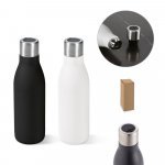 CHILWELL. Garrafa em a&ccedil;o inox 90% reciclado de parede dupla t&eacute;rmica com sistema de auto-sanitiza&ccedil;&atilde;o UV (500 mL)