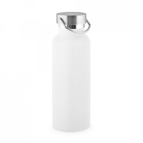 DUPLANTIS. Garrafa em a&ccedil;o inox 36% reciclado com isolamento a v&aacute;cuo (810 mL) - Branco