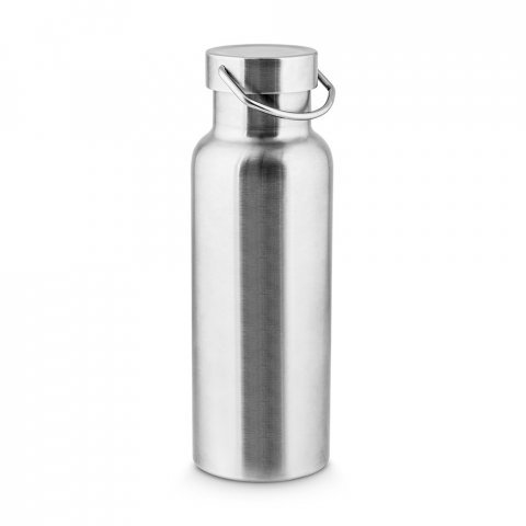 DUPLANTIS. Garrafa em a&ccedil;o inox 36% reciclado com isolamento a v&aacute;cuo (810 mL) - Cromado satinado