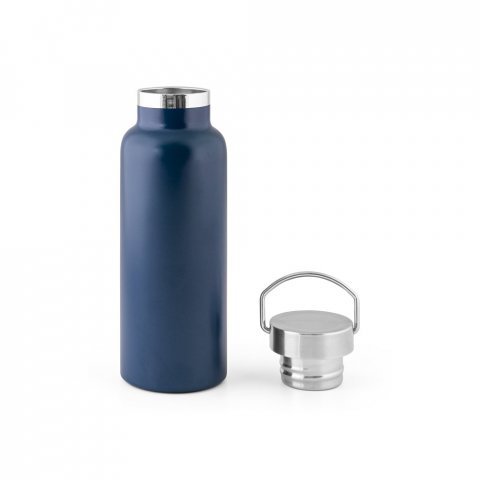 DUPLANTIS. Garrafa em a&ccedil;o inox 36% reciclado com isolamento a v&aacute;cuo (810 mL) - Azul marinho