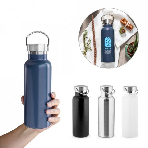 DUPLANTIS. Garrafa em a&ccedil;o inox 36% reciclado com isolamento a v&aacute;cuo (810 mL)