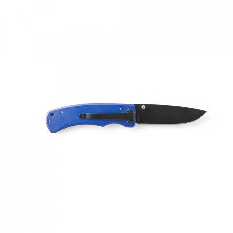 ALICK II. Canivete em a&ccedil;o inox e metal com fecho de seguran&ccedil;a - Azul marinho