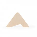 PLYCORK. Porta copos em madeira com 6 bases para copos em corti&ccedil;a - Natural