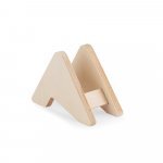 PLYCORK. Porta copos em madeira com 6 bases para copos em corti&ccedil;a - Natural