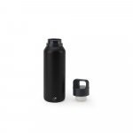 NICKLAUS. Garrafa em a&ccedil;o inox 91% reciclado com parede dupla isolada a v&aacute;cuo (590 mL) - Preto