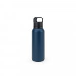NICKLAUS. Garrafa em a&ccedil;o inox 91% reciclado com parede dupla isolada a v&aacute;cuo (590 mL) - Azul marinho