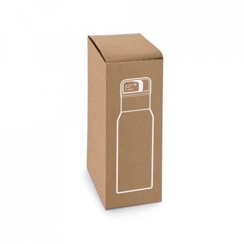 NICKLAUS. Garrafa em a&ccedil;o inox 91% reciclado com parede dupla isolada a v&aacute;cuo (590 mL)