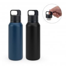 NICKLAUS. Garrafa em a&ccedil;o inox 91% reciclado com parede dupla isolada a v&aacute;cuo (590 mL)