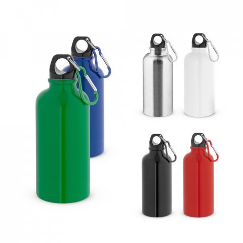 KARSTEN M. Squeeze esportiva em a&ccedil;o inox, de parede simples com acabamento brilhante (560 mL)