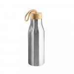TOOMEY. Squeeze em a&ccedil;o inox 90% reciclado, de parede simples com acabamento em mate (570 mL) - Cromado satinado