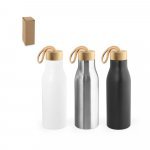 TOOMEY. Squeeze em a&ccedil;o inox 90% reciclado, de parede simples com acabamento em mate (570 mL)