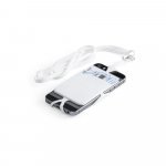 NICOLAUS. Porta cart&otilde;es para celular em silicone - Branco