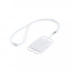 NICOLAUS. Porta cart&otilde;es para celular em silicone - Branco
