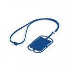 NICOLAUS. Porta cart&otilde;es para celular em silicone - Azul royal