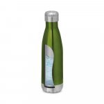 SHOW. Garrafa em a&ccedil;o inox de parede dupla t&eacute;rmica, isolada a v&aacute;cuo (510 mL) - Verde claro