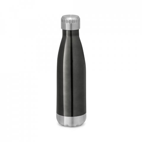 SHOW. Garrafa em a&ccedil;o inox de parede dupla t&eacute;rmica, isolada a v&aacute;cuo (510 mL) - Chumbo