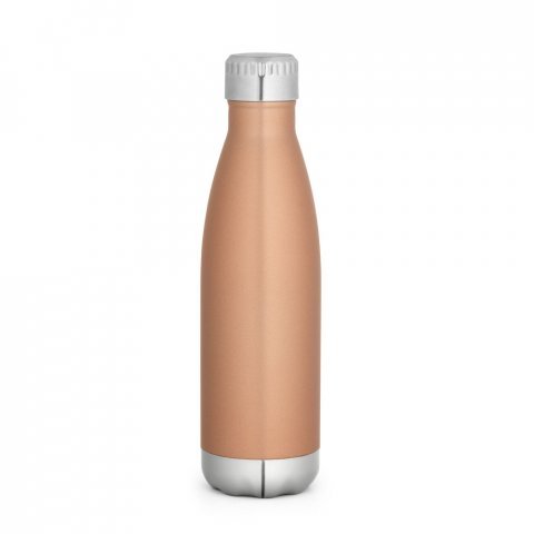 SHOW. Garrafa em a&ccedil;o inox de parede dupla t&eacute;rmica, isolada a v&aacute;cuo (510 mL) - Cobre