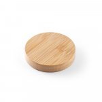 AMCHUR. Porta copos em bambu com abridor e im&atilde; - Natural