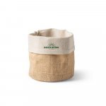 DUCASSE. Sacola multiusos em juta e algod&atilde;o - Natural