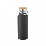 RAGNAR. Garrafa em a&ccedil;o inox de parede dupla t&eacute;rmica, isolada a v&aacute;cuo (570 mL) - Preto