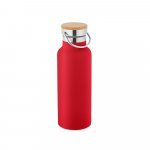 RAGNAR. Garrafa em a&ccedil;o inox de parede dupla t&eacute;rmica, isolada a v&aacute;cuo (570 mL) - Vermelho