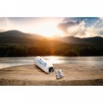 RAGNAR. Garrafa em a&ccedil;o inox de parede dupla t&eacute;rmica, isolada a v&aacute;cuo (570 mL) - Branco