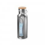 RAGNAR. Garrafa em a&ccedil;o inox de parede dupla t&eacute;rmica, isolada a v&aacute;cuo (570 mL) - Cromado satinado